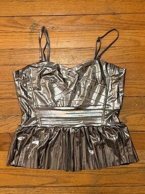 Silver tank top